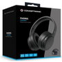 Conceptronic Parris03B Casque Bluetooth 5.4 Sans Fil Noir - Autonomie 30H, Pliable, Over-Ear
