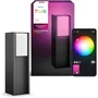 Philips Hue Borne lumineuse Turaco, extérieure, gris anthracite, IP44, lumière blanche et couleur, 1100 lumens