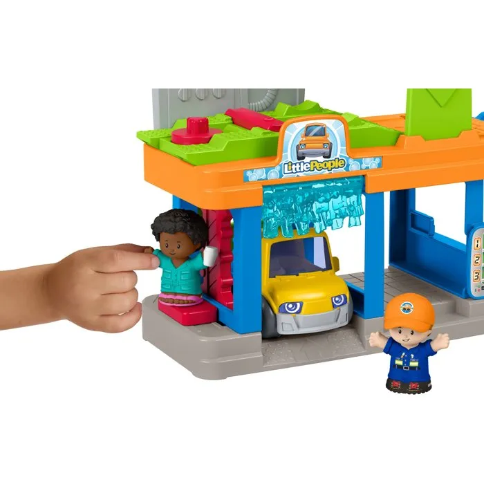 Fisher-Price Playset Little People Station de lavage avec véhicule