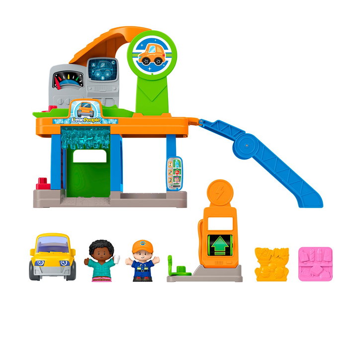 Fisher-Price Playset Little People Station de lavage avec véhicule