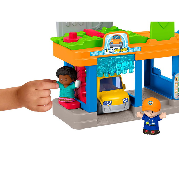Fisher-Price Playset Little People Station de lavage avec véhicule