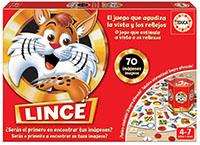 Educa - Jeu de société Lince 70 Images - Version espagnole et anglaise - Jouet éducatif pour enfants de 4 à在林 7 ans - 2 à 4 joueurs