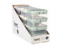 Kipit Boîte Multiusage Assortie Couleurs 26 x 11 x 24 cm en Plastique Beige Gris Vert (Set de 12)