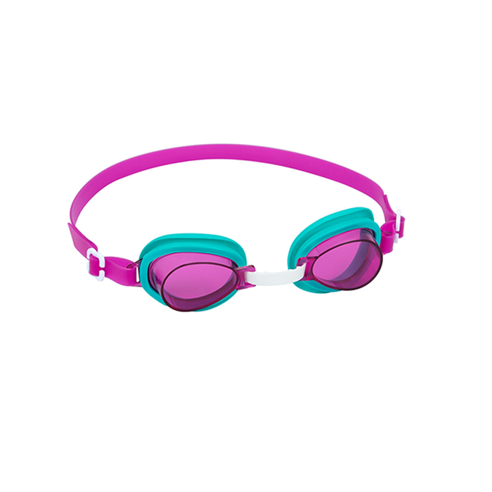 Bestway 21002 Lunettes de Natation Enfant +3 Ans avec Corrosion Silicone et Lanière Ajustable - Couleurs Assorties