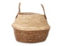 Giftdecor Panier Pliable avec Anses en Esparto Mélangé Naturel 30cm (Set de 6)