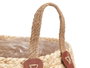 Giftdecor Panier Pliable avec Anses en Esparto Mélangé Naturel 30cm (Set de 6)