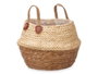 Giftdecor Panier Pliable avec Anses en Esparto Mélangé Naturel 30cm (Set de 6)