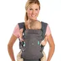 Infantino Porte-bébé Évolutif Flip Ergonomique 4 en 1 Gris - Polyester - De 3.6 à 14.5 kg