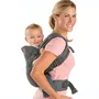 Infantino Porte-bébé Évolutif Flip Ergonomique 4 en 1 Gris - Polyester - De 3.6 à 14.5 kg