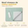 Medisana HB 417 - Couverture chauffante réversible 180 x 130 cm - 9 réglages de température - 120 W - Automatique - Verte