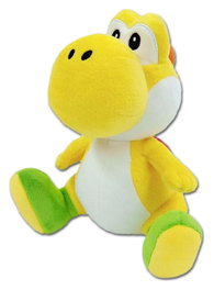 Sanei Super Mario peluche Yoshi Jaune 20 cm