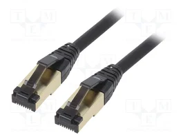 GEMBIRD Câble Réseau Rigide FTP 6ème Catégorie PP8-LSZHCU-BK-5M Noir 5 m