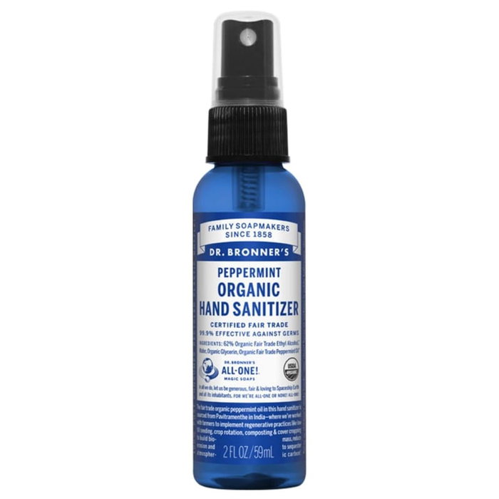 Lotion désinfectante pour les mains Dr Bronner's Peppermint 60 ml Lotion désinfectante pour les mains Dr Bronner's Peppermint 60 ml