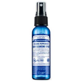 Dr. Bronner's Spray Désinfectant pour les Mains à la Menthe Biologique 60 ml