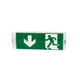 GSC Evolution Adhésif luminaires de secours flèche vers le bas 200x75mm