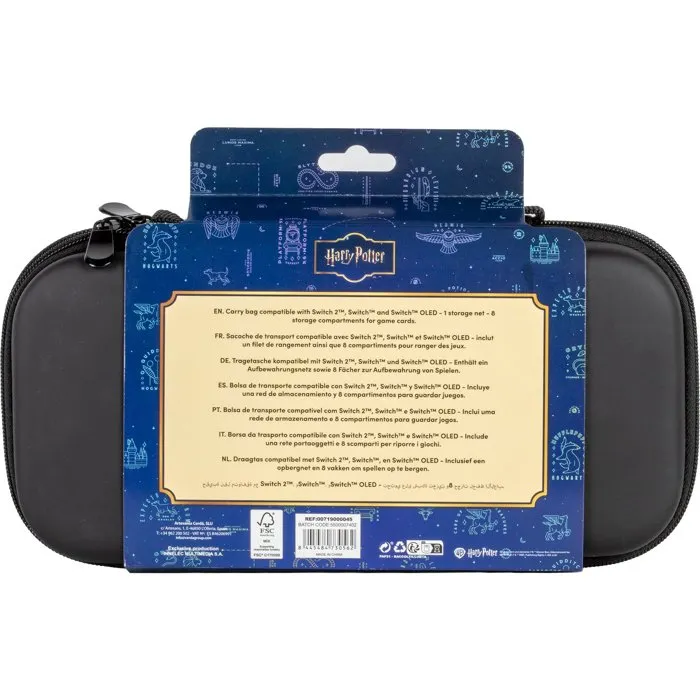 Cerda Housse de protection Harry Potter Poudlard beige pour Nintendo Switch 2 - Rangement 8 jeux Cerda Housse de protection Harry Potter Poudlard beige pour Nintendo Switch 2 - Rangement 8 jeux
