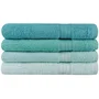 Ensemble de 4 serviettes de bain Vert menthe - 70 x 140 cm