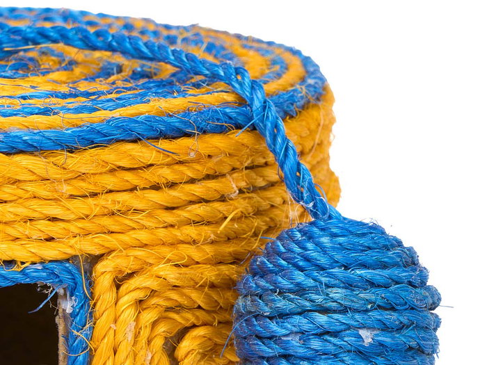 MASCOW Lot de 12 Griffoirs Corde et Boule avec Grelots, Assortiment 3 Couleurs MASCOW Lot de 12 Griffoirs Corde et Boule avec Grelots, Assortiment 3 Couleurs