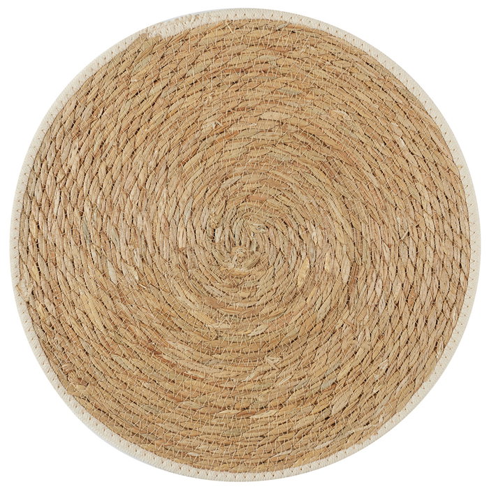 Home Deco Factory Set de table rond tressé 38 cm MIRAGE