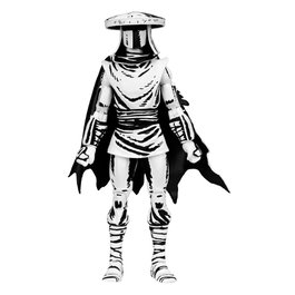 NECA Teenage Mutant Ninja Turtles Figurine Elite Foot Ninja Guard Noir & Blanc 18 cm