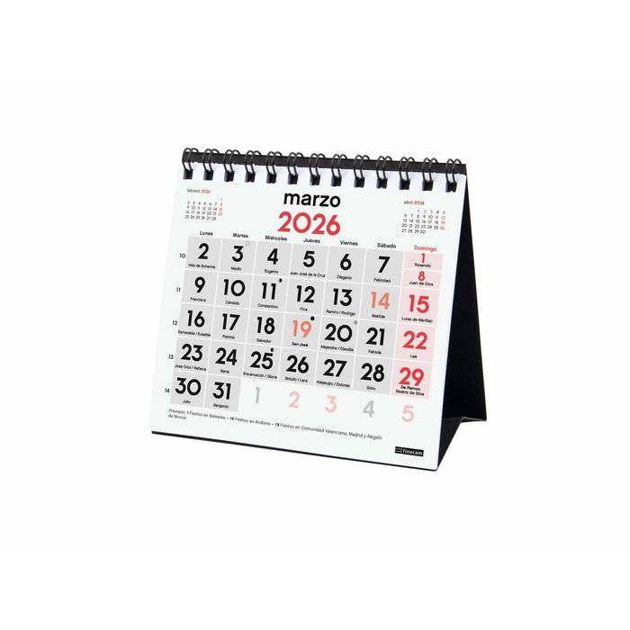 Calendrier de bureau Finocam Papier 11 x 11 cm 2026