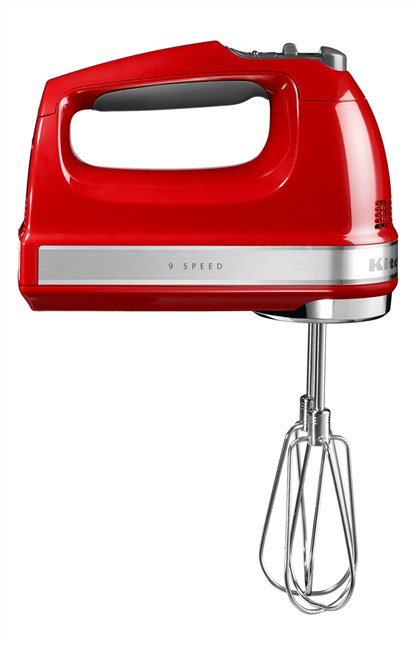 Kitchenaid 5KHM9212 Batteur-mélangeur (robot pâtissier) rouge avec 9 vitesses, taille compacte
