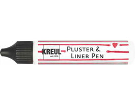 Kreul Pintura PUFFY pen y contornos PLUSTER & LINER PEN effet 3D blanc 29ml