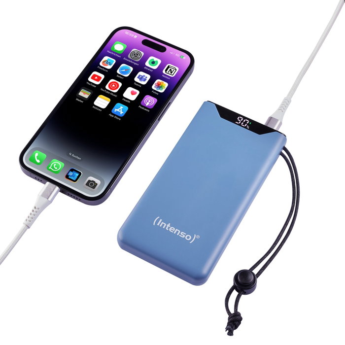 Intenso Powerbank F10000 Bleu 10000 mAh Intenso Powerbank F10000 Bleu 10000 mAh