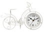 Giftdecor Horloge Forge Bicyclette Blanche 22,5 cm Métal (Set de 4)