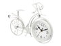 Giftdecor Horloge Forge Bicyclette Blanche 22,5 cm Métal (Set de 4)