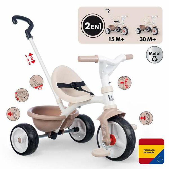 Smoby Be Move Tricycle Beige Métallisé