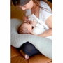 Béaba Big Flopsy Coussin d'allaitement et de maternité Fleur de coton Gris Chiné