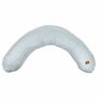 Béaba Big Flopsy Coussin d'allaitement et de maternité Fleur de coton Gris Chiné