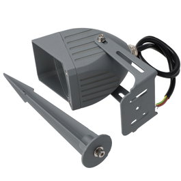 Projecteur LED 3W IP65 2700K avec piquet, Gris
