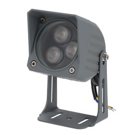 Projecteur LED 3W IP65 2700K avec piquet, Gris