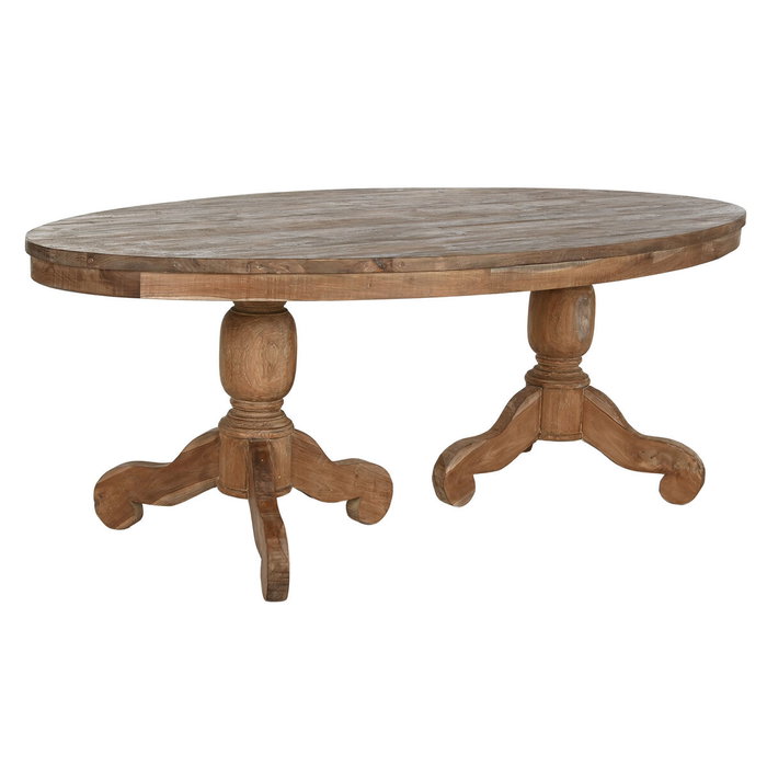 Table de Salle à Manger Home ESPRIT Naturel bois de teck 220 X 110 X 78 cm Table de Salle à Manger Home ESPRIT Naturel bois de teck 220 X 110 X 78 cm