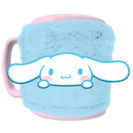 PYRAMID Tasse avec housse en peluche Cinnamoroll Hello Kitty 440ml