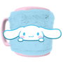 Sanrio - Tasse Cinnamoroll et Hello Kitty en céramique 440ml avec housse peluche, résistante au micro-ondes et lave-vaisselle