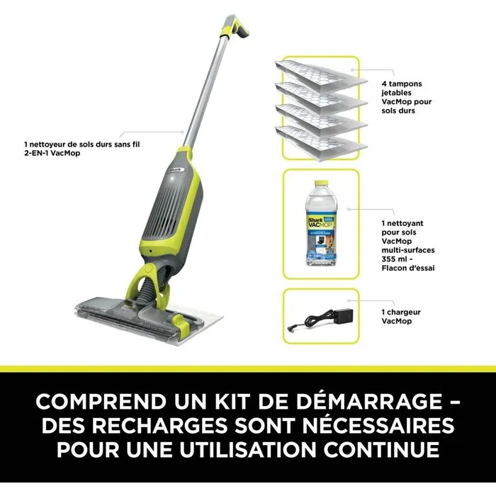 Shark VM200EU Aspirateur balai sans fil 2-en-1 avec nettoyage par pulvérisation
