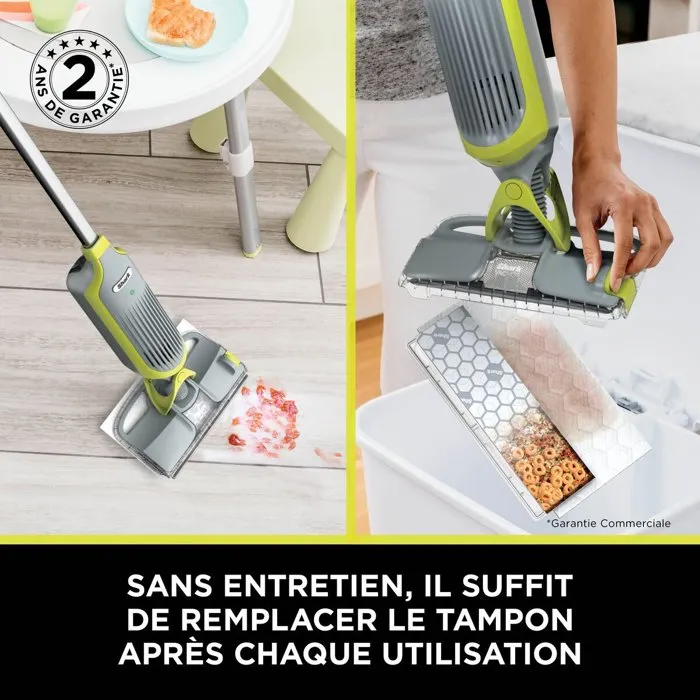 Shark VM200EU Aspirateur balai sans fil 2-en-1 avec nettoyage par pulvérisation