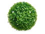 Ibergarden Bola Ronde Décorative 22 cm Feuilles Vertes Fleurs Blanches Plastique (Set de 8)