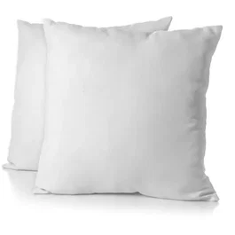 Home Linge Passion Lot de 2 taies d'oreiller 63x63 cm Microfibre 82 g Blanc