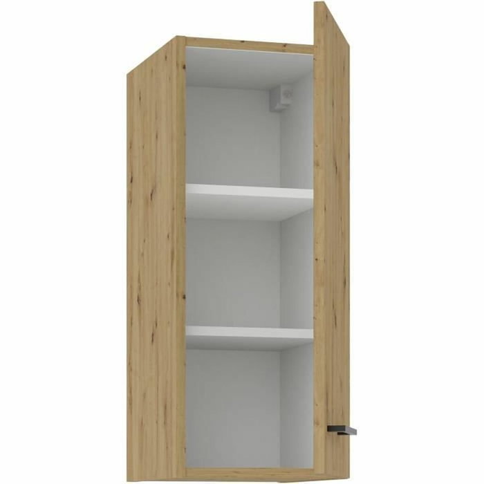 BigBuy Home Meuble haut MODENA 2 portes - Chêne artisan / Noir mat BigBuy Home Meuble haut MODENA 2 portes - Chêne artisan / Noir mat
