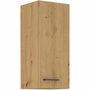 BigBuy Home Meuble haut MODENA 2 portes - Chêne artisan / Noir mat