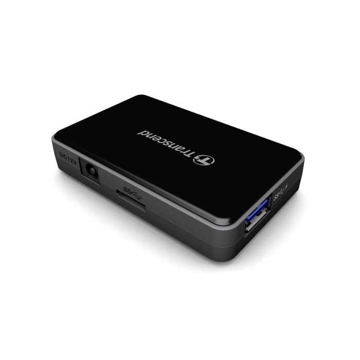 Transcend HUB3 USB 3.1 Gen 1 Hub USB 3.0 à 4 ports Noir Transcend HUB3 USB 3.1 Gen 1 Hub USB 3.0 à 4 ports Noir