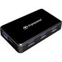 Transcend HUB3 USB 3.1 Gen 1 Hub USB 3.0 à 4 ports Noir