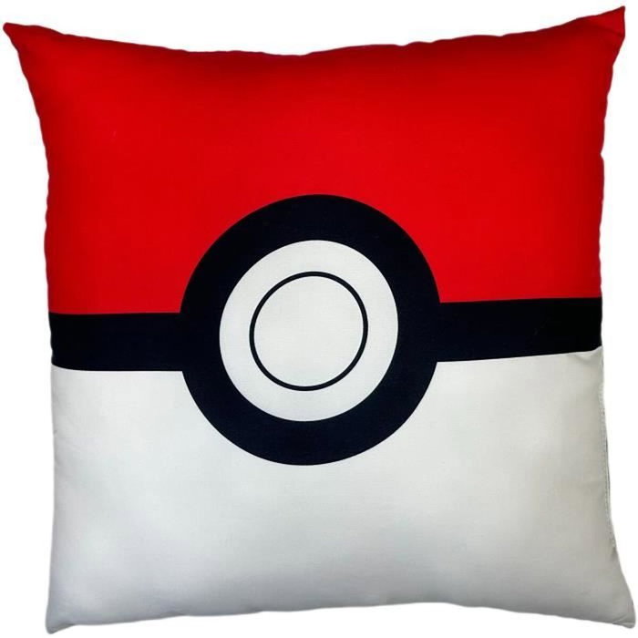 Pokemon Coussin double face Pikachu et Starter 1G II - 40 x 40 cm