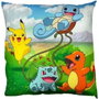 Pokemon Coussin double face Pikachu et Starter 1G II - 40 x 40 cm