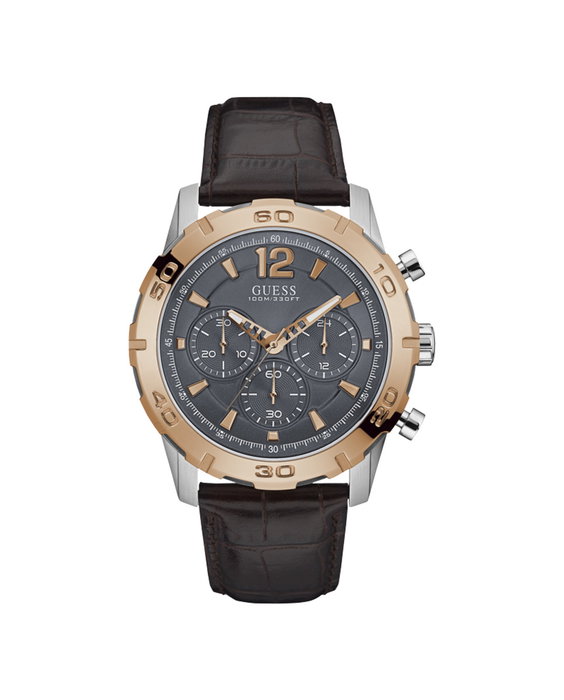 Guess W0864G1 - Montre Homme Or Rose et Marron Guess W0864G1 - Montre Homme Or Rose et Marron