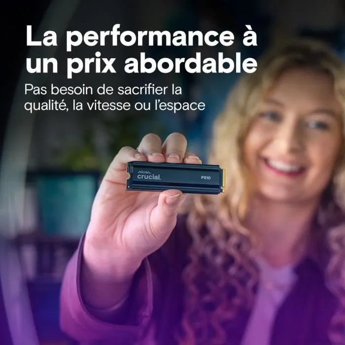 Crucial P510 SSD Interne 1 To PCIe Gen4 NVMe M.2 Crucial P510 SSD Interne 1 To PCIe Gen4 NVMe M.2